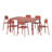 6-Person Outdoor Rectangular Dining Set-1818003876
