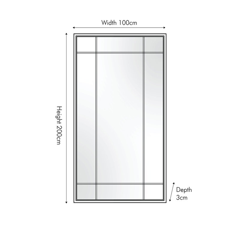 Brynnli Flat Leaning Full Length Mirror