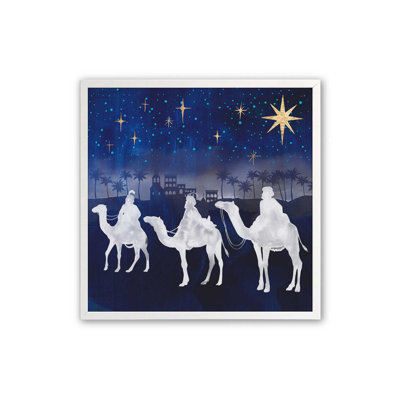Night Sky Nativity Scene II Print
