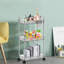 Étagère en acrylique à 3 niveaux, polyvalente et durable Rrolley, flexible et durable-134156253