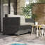 Outsunny 3 Seater Rattan Sofa for Garden Cream White