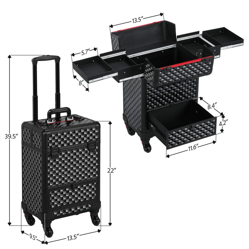 Pyburn 6 Compartment Makeup Organizer