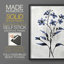 Série FLORAL dxliii - reproduction encadrée de qualité supérieure - prête à être accrochée - aucun clou requis-2080701110-2080701118