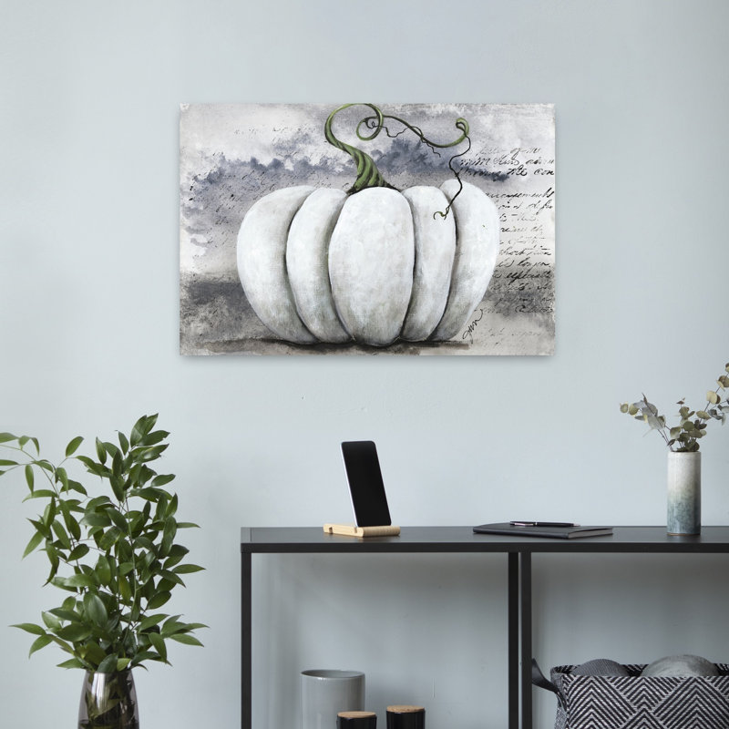 Art de citrouille au crépuscule, H 16 po x l 24 po