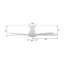 Ventilateur de plafond intelligent 52 "avec lumière-650498160-650498161