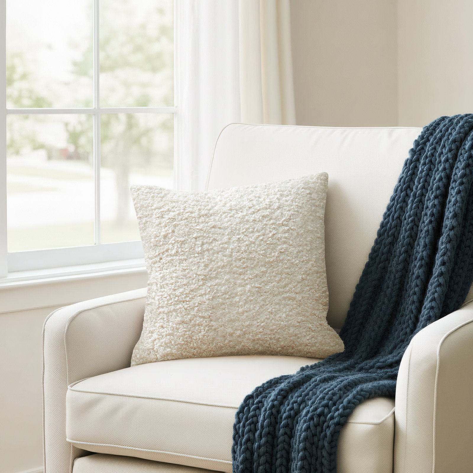 Zandra Throw Pillow, Zazzle Quartz, 6"  x 22" 