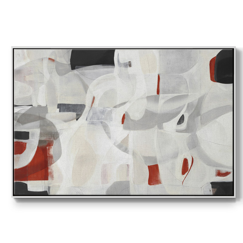 Windswept I, reproduction d'art sur toile, H 17 po x l 25 po x P 2 po, Blanc