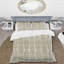 Ensemble de housse de couette Beige White Flower-109147968