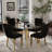 5-Piece Round Glass Dining Table Set-939838737-939838826-943463588