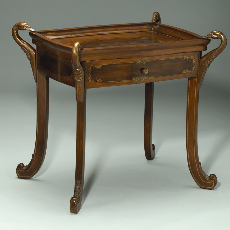 Tray Top End Table with Storage