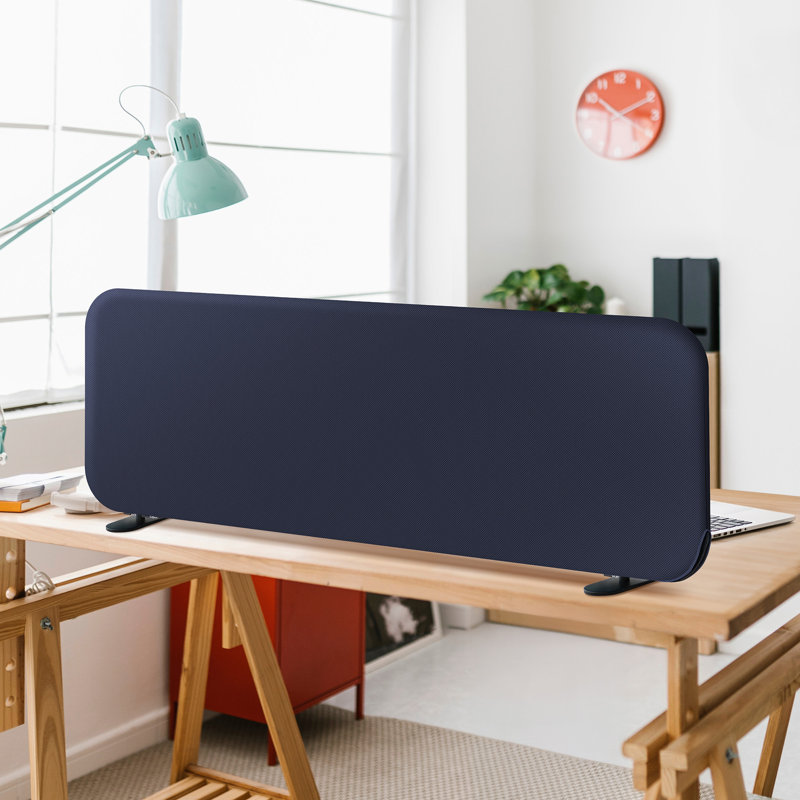 Cloisons pour bureau debout, écran de séparation pour bureau portable, salle de classe, comptoir, anti-rayures, 48 po x 18 po, cobalt