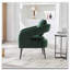 Chaise d'appoint rembourrée en velours-1167753843
