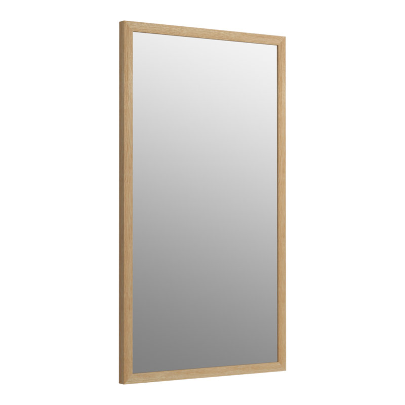 Jacquard Bathroom/Vanity Mirror, Khaki White Oak