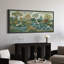 «Serene Garden Pond Landscape with Cranes And Lush Greenery», impression murale sur toile encadrée-132774892-132774895