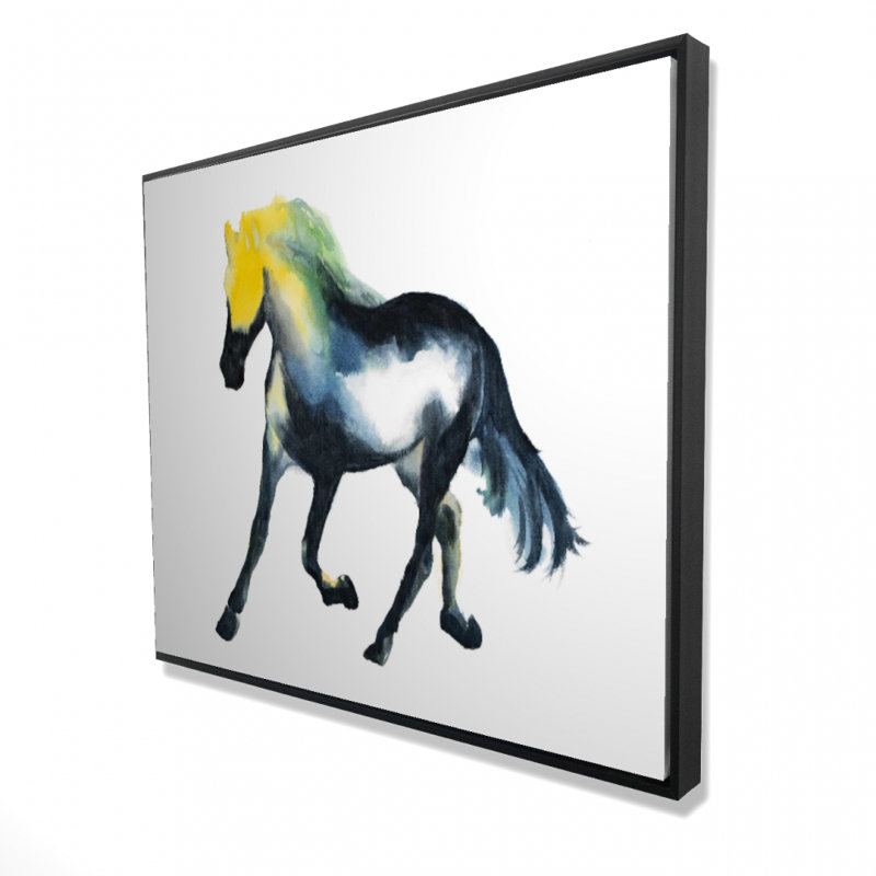 Galloping Horse Print On Canvas