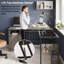 Bureau en L avec plateau de rangement en L de 60 po avec armoire de rangement, bureau de direction avec compartiments ouverts et tablettes réglables Khairi-1745553471
