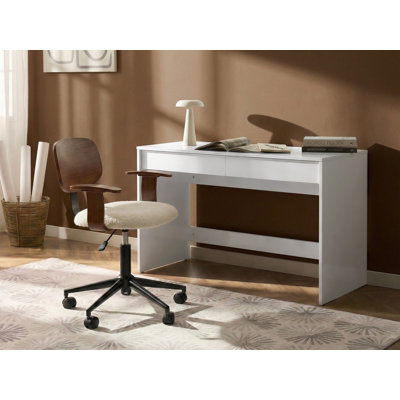 Home Office Desk RONDANE White 110 cm 50 cm