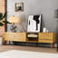 Console de télévision moderne de style Mid-Century avec rangement de 70 po et beaucoup d'espace de rangement. Stand, construire