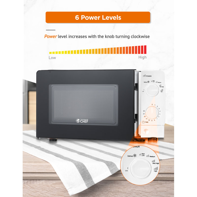 CHM Series Commercial Chef 0.6 cu ft. 700-Watt Countertop Microwave