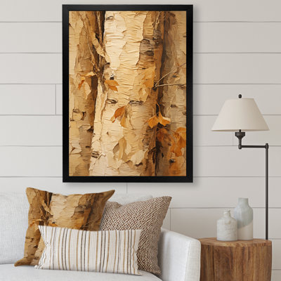 «Brown Tree Bark Essence 3», art mural arbre