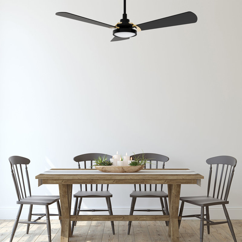 Ventilateur de plafond intelligent Brisa avec télécommande, ensemble d'éclairage inclus, fonctionne avec l'assistant Google, Amazon Alexa et les raccourcis Siri.