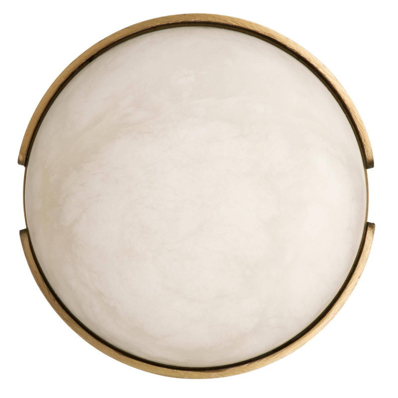 Elara Mini Flush Mount, Antique Brass