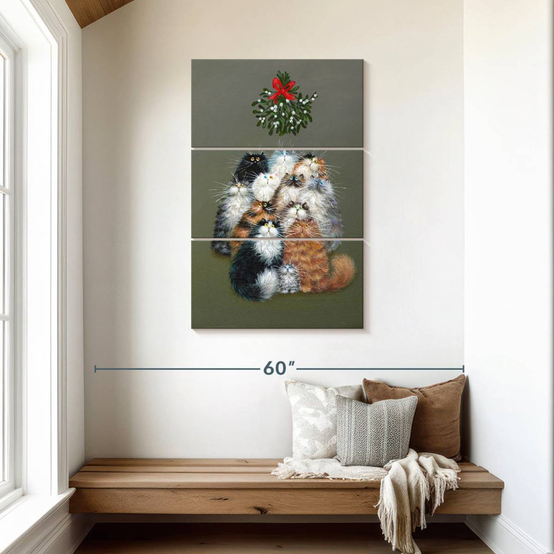Brampt 12 chats de Noël, H 45 po x l 28 po