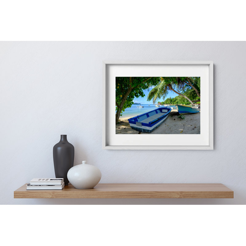 Gone Fishing Print by Joseph Regan, 22" H x 26" W x 0.75" D, White