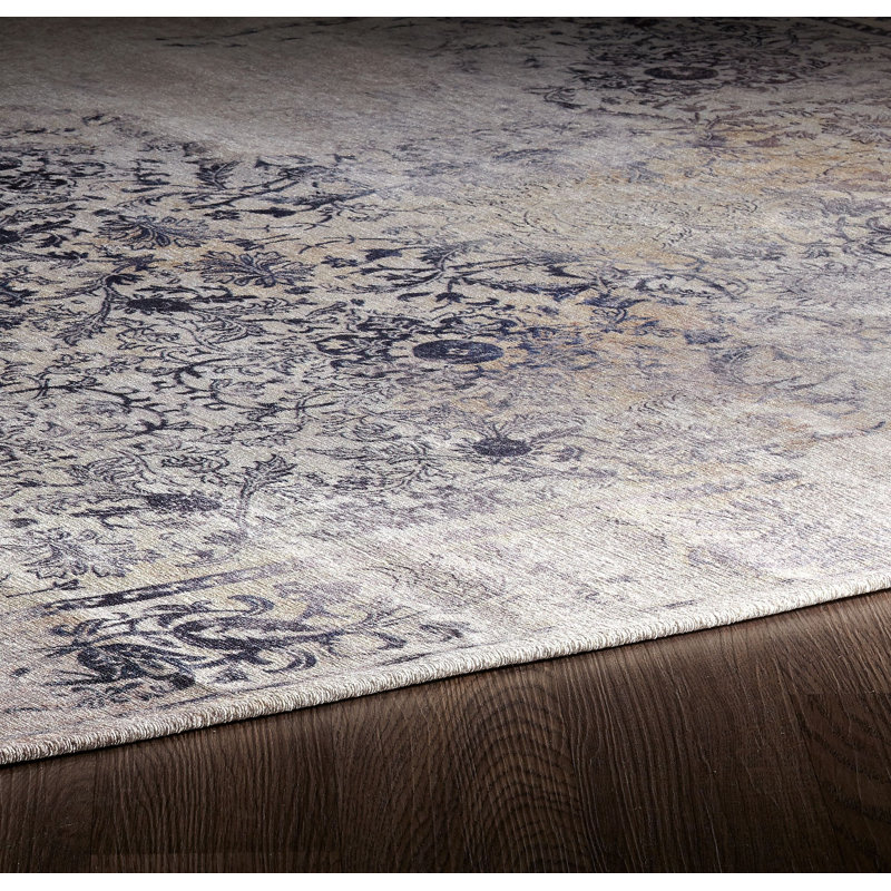 Beige oriental Tapis décoratif, Rectangle 2 pi 3 po x 3 pi 9 po
