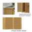 Armoire de rangement en bois pour l'extérieur