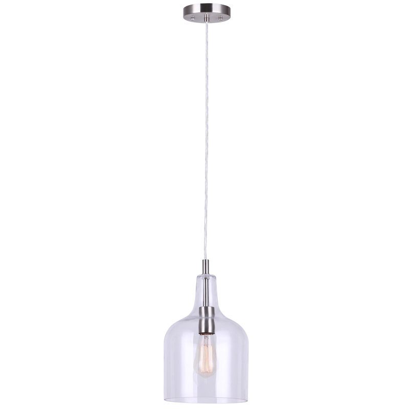 Curcio 1 - Light Single Pendant, Brushed Nickel