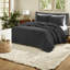 Ensembles de literie noir Farmhouse, courtepointe en microfibre confortable, utilisation à l'année