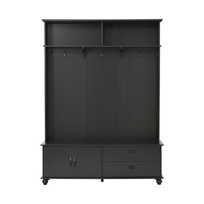 Lavance Hall Tree with Bench and Shoe Storage, 2 Large Drawers