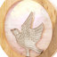 Support à vitrail décoratif en métal teinté 14 po avec cadre en bois-413197369