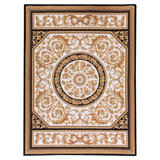Hand Knotted Wool Area Rug in Multi