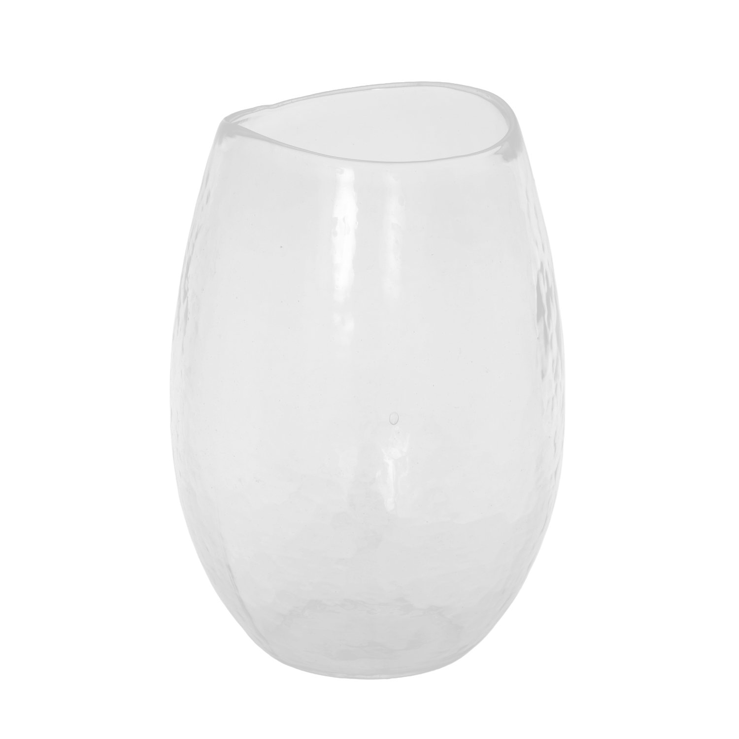 Glass Table Vase, 14" H x 9" W x 9" D
