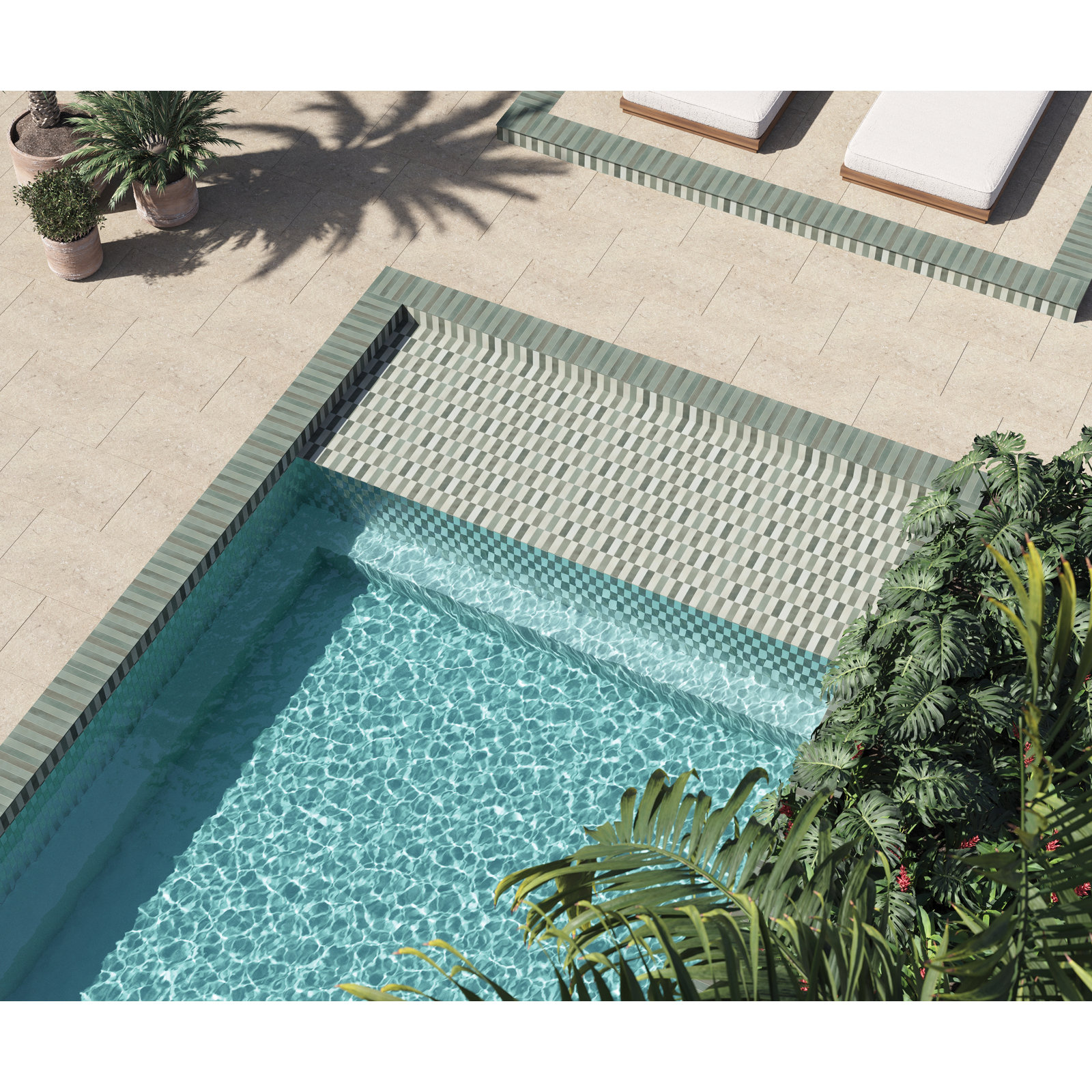 Celine 2" x 6" Matte Porcelain Floor & Wall Tile, Sage