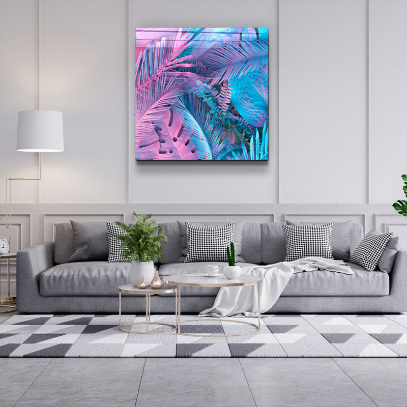 Elegant Decorative Tempered Glass Painting, 40 x 40 Inches | 100% Tempered Glass, Thickness: 0.16 Inches | UV Printing for Vibrant Colors & Durability | Perfect for Home Decor & Art Enthusiasts