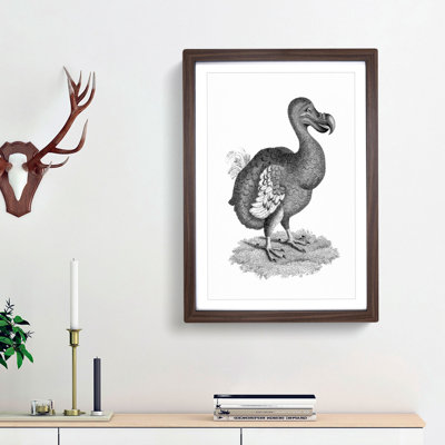 Dodo in Black and White by George Shaw - Picture Frame Drawing Print