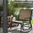 Set of 2 Metal Frame Porch Glider Chairs with Breathable Mesh Fabric-514441428