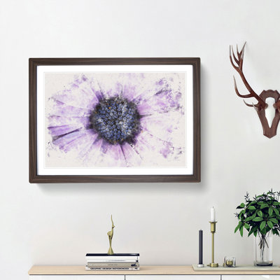 The Eye of a Purple Flower - Picture Frame Painting Print