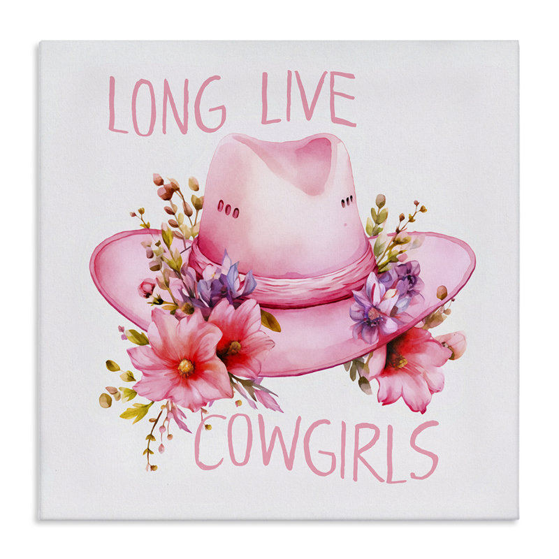 «Long Live Cowgirls», art mural sur toile par Andrea Haase, H 30 po x l 30 po