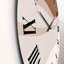 Horloge murale moderne en terre cuite et ivoire avec effet usé-60327630
