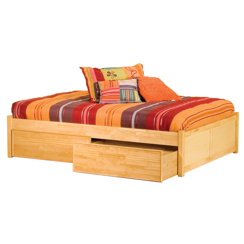 Storage Bed, Twin, Light Toffee