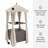 Mercury Row® 35.5'' W Water Resistant Towel Valet with Wheels in Dark Brown/Sand