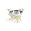 Lovebirds Silver & Gold Nut Bowl