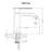 Ruvati Decora Single Handle Square Art Deco Square Transitional Bathroom Faucet in Brushed Nickel