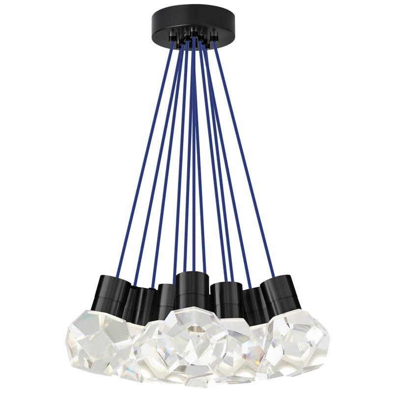 Kira 11 - Light LED Pendant, Black/Blue