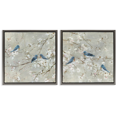 Ensemble de 2 toiles flottantes Blue Birds