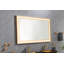 Miroir de salle de bain 60 po x 36 po à DEL avec cadre en aluminium, miroir de meuble-lavabo mural, anti-buée, mémoire, 3 couleurs, réglable en continu-1764986019-1764986016